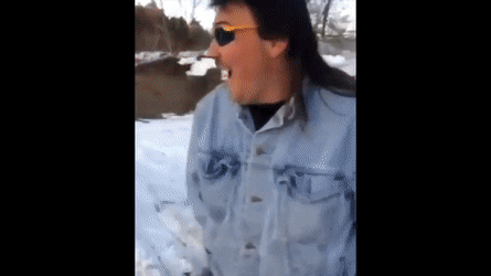 Man Executing A Snowmobile Jump GIF