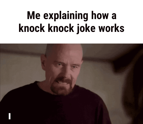Man Explaining How a Knock Knock Joke Works
