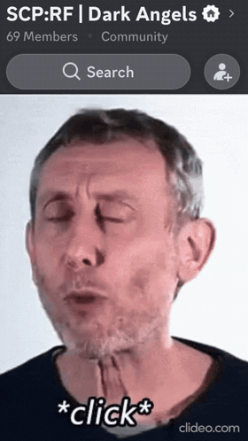 Man Eyes Closed on SCP RF Dark Angels Community Page