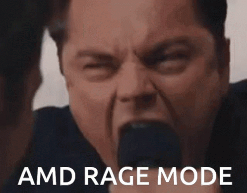 Man Face Close Up AMD Rage Mode