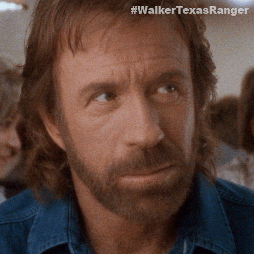 Man Face Close Up Walker Texas Ranger
