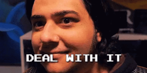 Man Face Deal With It