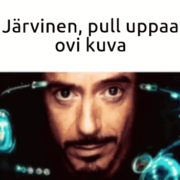 Man Face jarvinen pull uppa ovi kuva