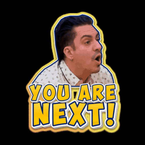 Man Face Saying You Are Next GIF