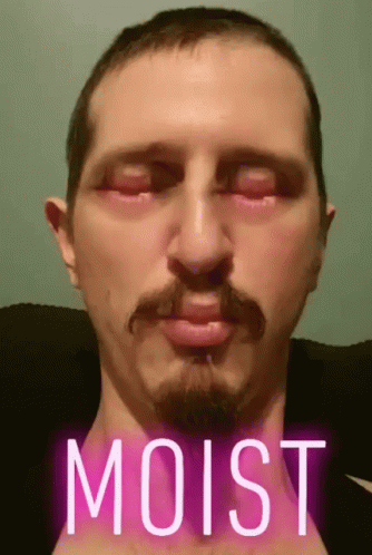 Man Face With Moist