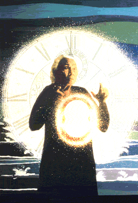 Man Facing Clock At 11 And 12 GIF