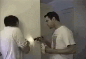 Man Fake Electrocuted To Fool His Friend GIF