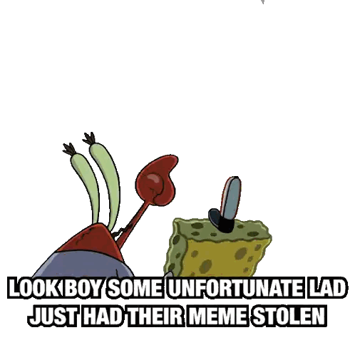 Man Falling on Sponge With Look Boy Caption