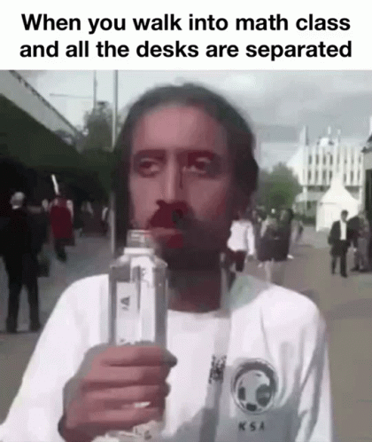 Man Feels About Math Meme GIF