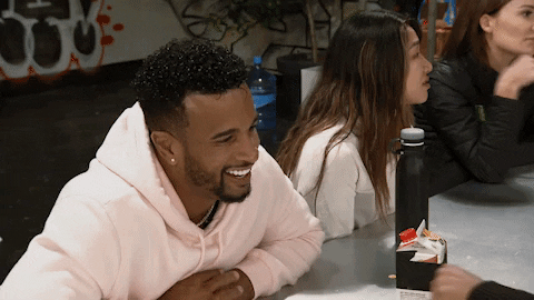 Man Fist Bump With The Challenge Teammates GIF