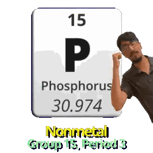 Man Flexing Fist in Front of Phosphorus Sign