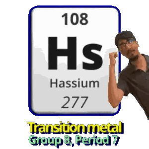 Man Flexing Muscles in Front of Periodic Table