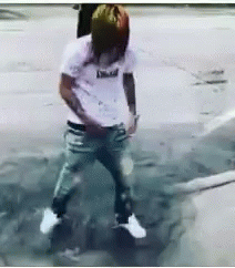 Man Flood Rain Dance Moves GIF