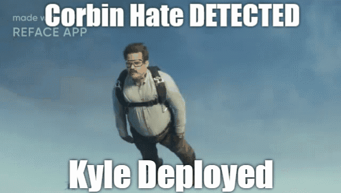 Man Flying Corbin Hate Detected Kyle Deployed GIF