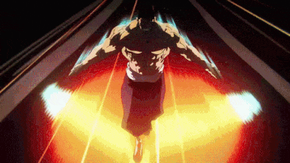 Man Flying Through Cartoon Air