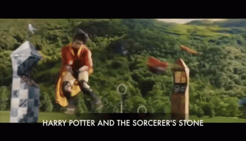 Man Flying Through Harry Potter Scene