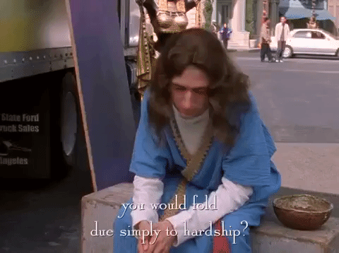 Man Folded Due Simply To Hardship GIF
