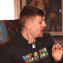 Man Gasping And Closing Mouth GIF