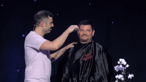 Man Getting Haircut By Wella Barber GIF