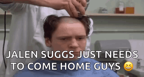 Man Getting Haircut Jalen Suggs Just Needs to Come Home Guys