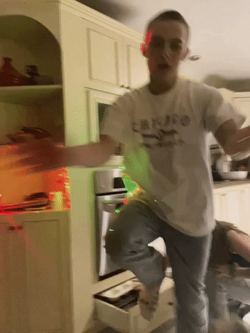 Man Getting Hyped Default Fortnite Dance Move GIF