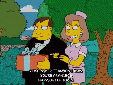 Man Giving Gift to Woman Saying Remember