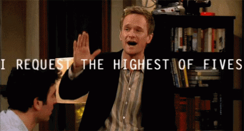 Man Giving High Five I Request The Highest Of Fives