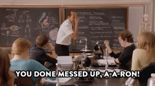 Man Giving Lecture Saying You Done Messed Up