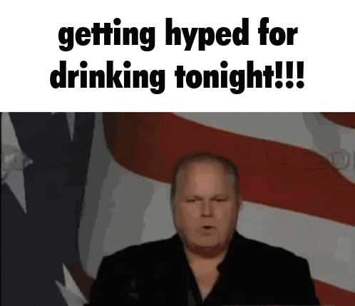 Man Giving Speech Before American Flag Getting Hyped For Drinking Tonight GIF