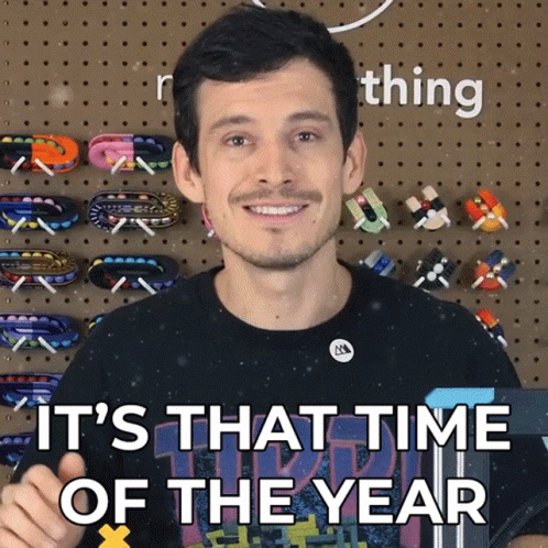 Man Giving Thumbs Up Saying It's That Time of the Year