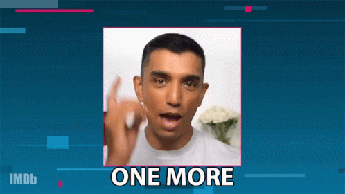 Man Giving Thumbs Up Saying One More