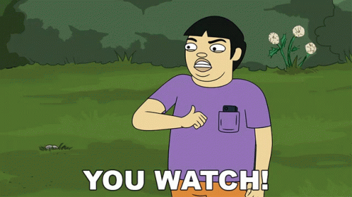 Man Giving Thumbs Up Saying You Watch