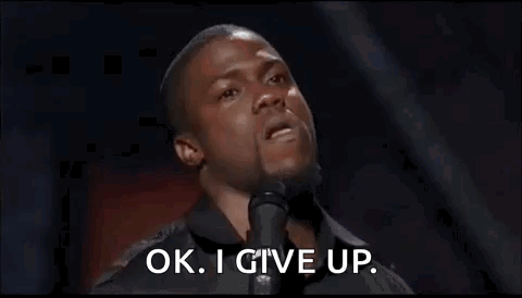 Man Giving Up Speech