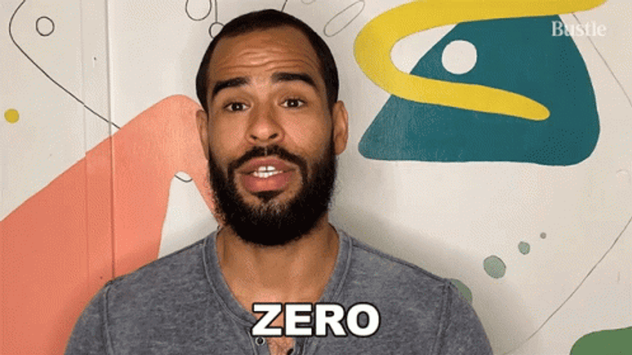 Man Giving Zero Sign GIF