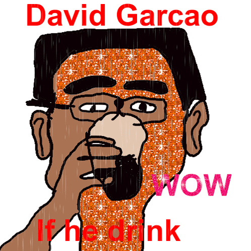 Man Glasses Beard Says David Garcao If He Drink