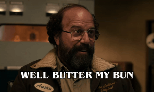 Man Glasses Beard Well Butter My Bun GIF