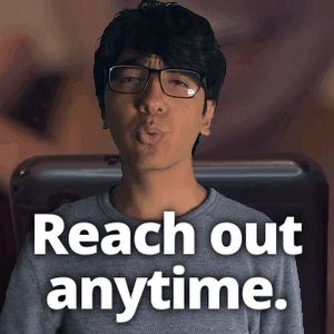 Man Glasses Blowing Kiss Reach Out Anytime GIF