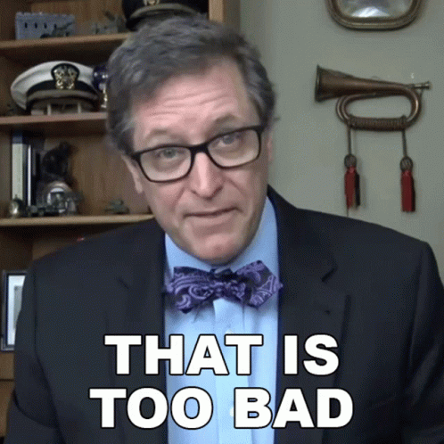 Man Glasses Bow Tie That Is Too Bad GIF