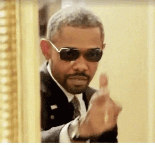 Man Glasses Finger Gun Gotcha GIF