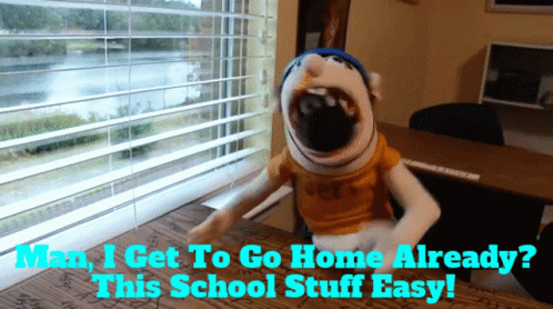 Man Going Home Already School Easy