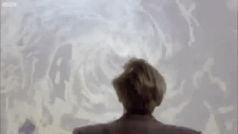 Man Going Into Vortex Doctor Who GIF