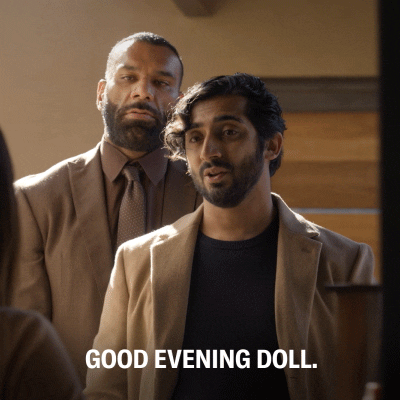 Man Greeting Good Evening Doll GIF