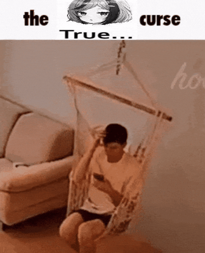 Man Hammock Girl Picture Text The Curse True