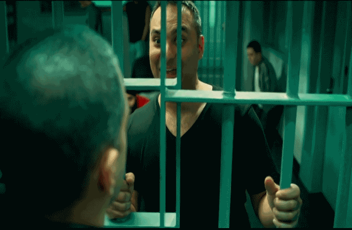 Man Happily Excited In Jail GIF
