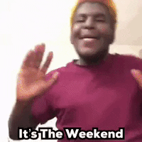 Man Happy Dancing Its The Weekend GIF