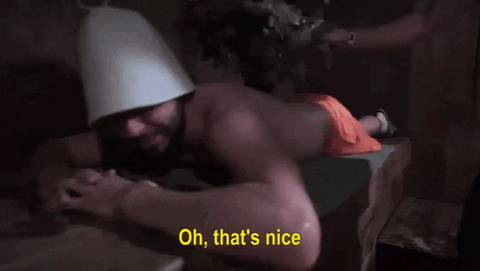 Man Having Traditional Massage Happy Thats Nice GIF