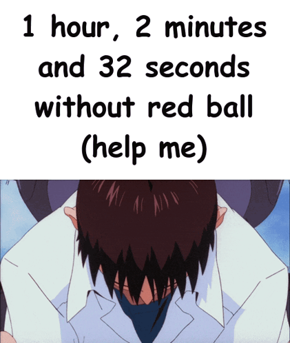 Man Head Down 1 Hour 2 Minutes 32 Seconds Without Red Ball Help Me GIF
