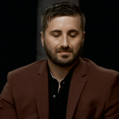 Man Head Down Hint Of Sadness GIF