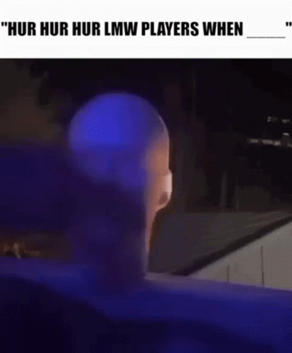 Man Head With Blue Light