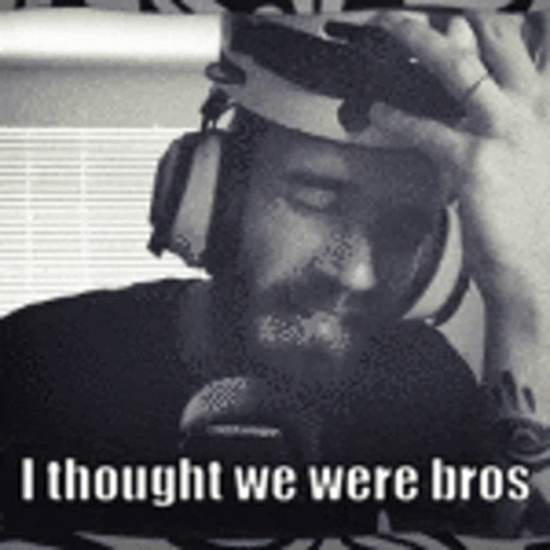 Man Headphones Headband I Thought We Were Bros